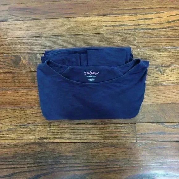 Lilly Pulitzer Women’s S 100% Pima Cotton Boatneck 3/4 Sleeves Navy Blue Dress - Picture 11 of 11